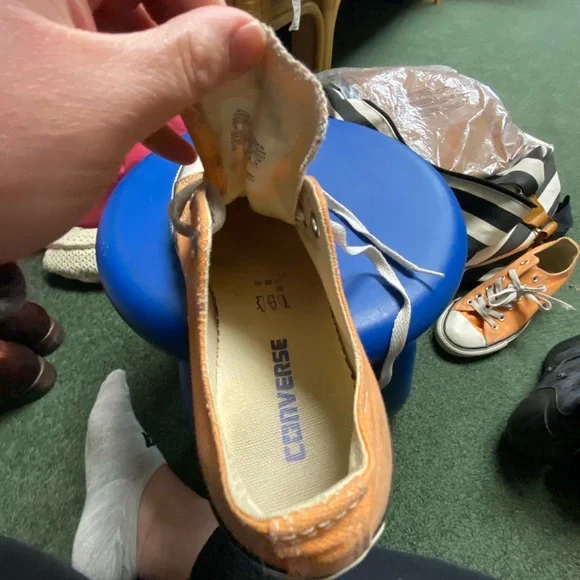 Orange Canvas Sneakers - Picture 5 of 6
